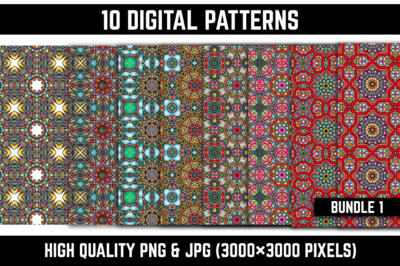 10 Digital Patterns Bundle No 1