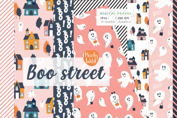 Boo Street Ghost Halloween Patterns: A Spooky Collection for All Occasions