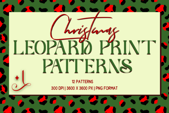 Christmas Leopard Print Patterns: A Creative and Versatile Design Collection