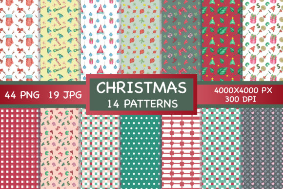 Christmas Patterns Digital Paper