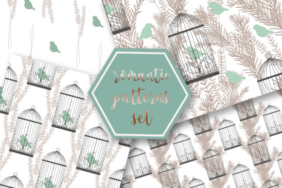 Romantic Patterns Set Png. Jpeg. Eps: A Versatile Design Resource