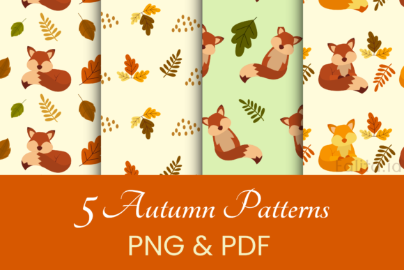 Seamless Autumn Patterns Digital Bundle: A Creative Resource for Modern Designers