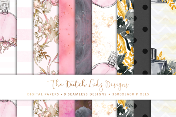 Seamless Patterns - Floral Perfumes