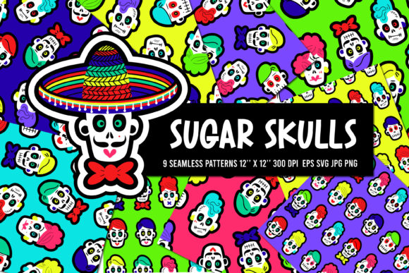 Sugar Skulls Seamless Patterns: A Strategic Design Resource for Creative and Business Projects